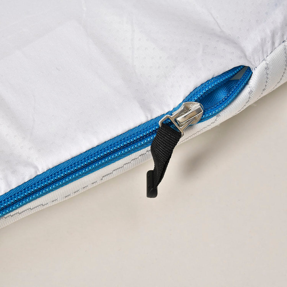 Bamboo Memory Foam Cooling Mattress Topper (Size Super King) - White