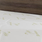 Bamboo Jacquard Waterproof Mattress Protector (Size Single) - White