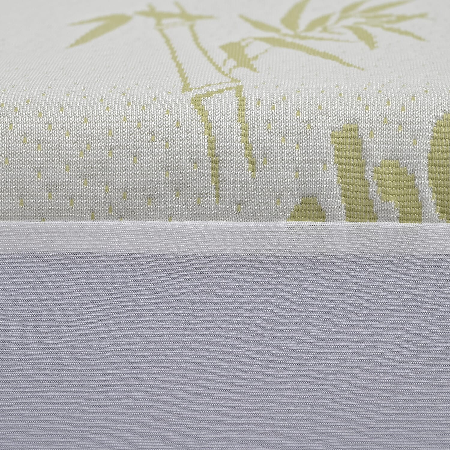 Bamboo Jacquard Waterproof Mattress Protector (Size Single) - White