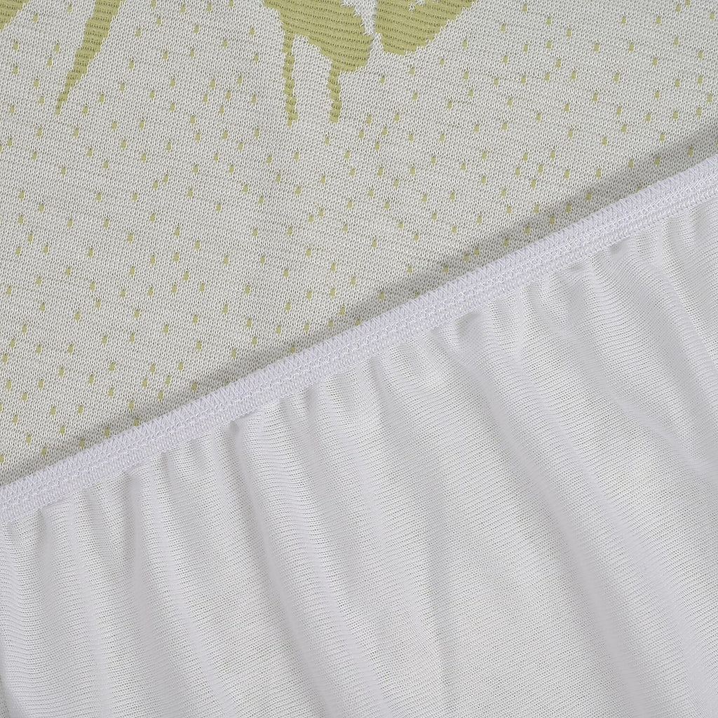 Bamboo Jacquard Waterproof Mattress Protector (Size Single) - White
