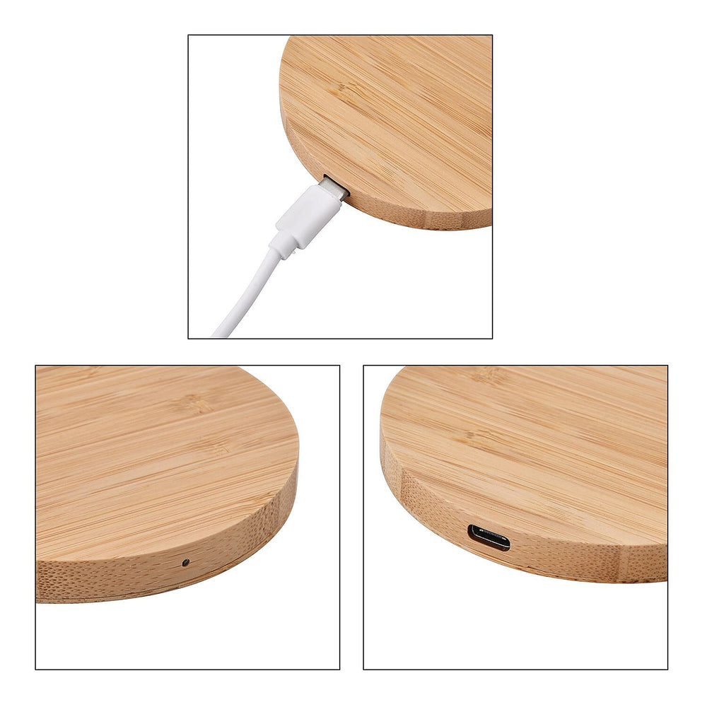 Bamboo Wireless Charger (15W)  - Round