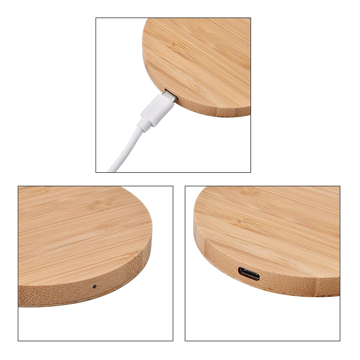 Bamboo Wireless Charger (15W)  - Round