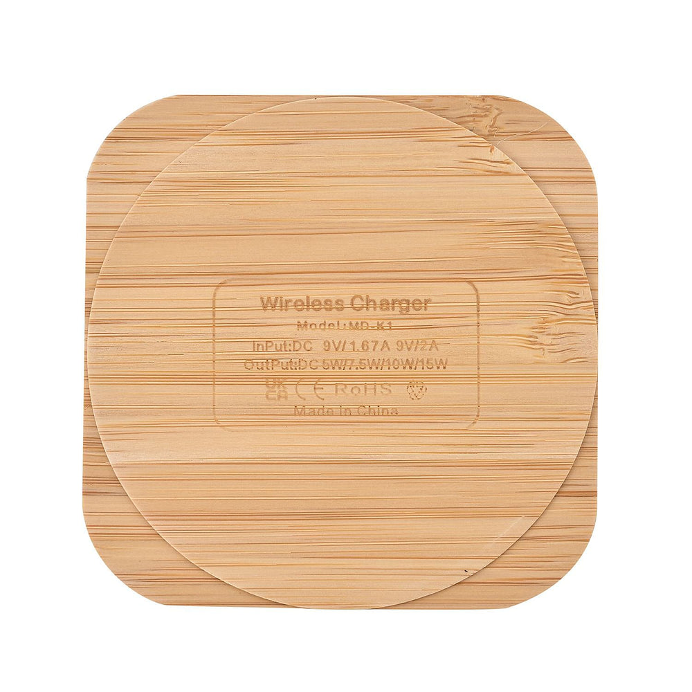 Bamboo Wireless Charger (15W) - Square