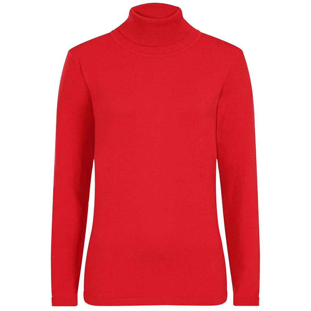 Basic Roll Neck Jumper (Size M, 12-14) - Red