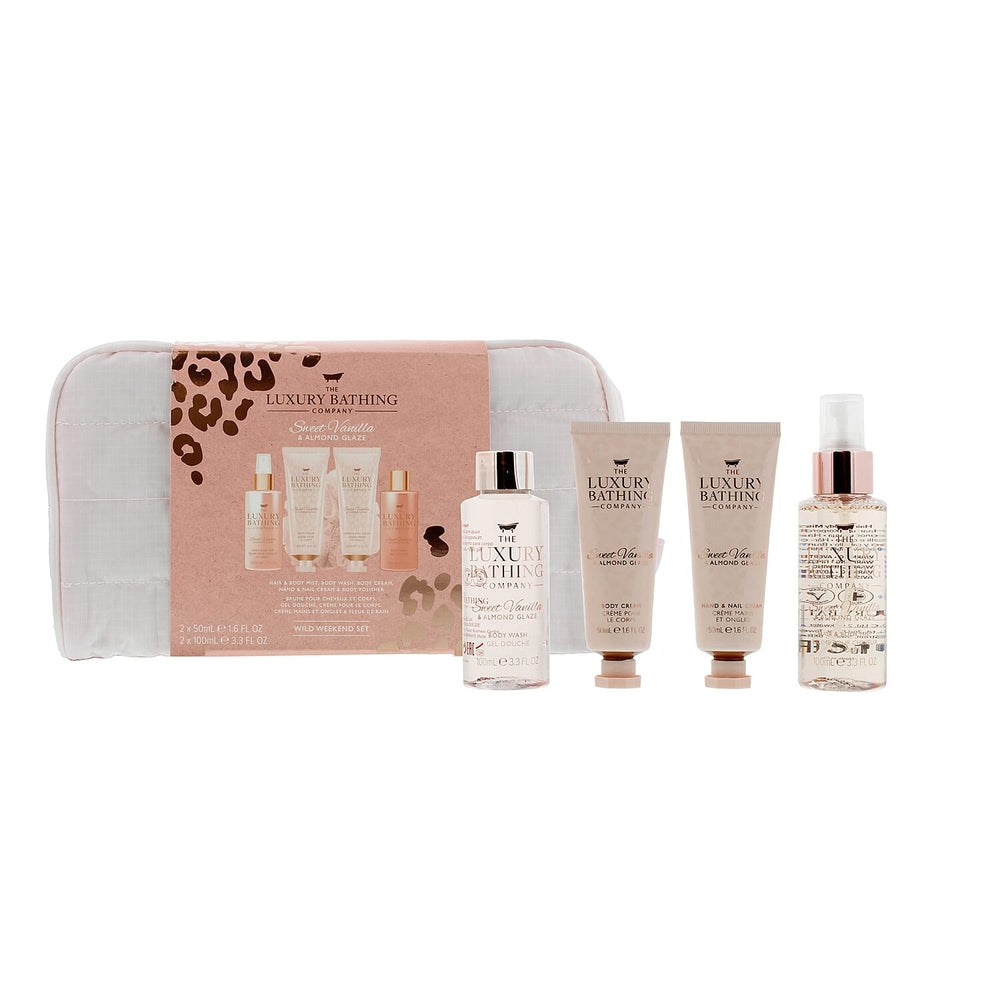 The Luxury Bathing Company Leopard 6 Pc (100Ml Body Wash, 100Ml Mist, 50Ml Hand cream, 50Ml Body Cream, Polisher & Bag)