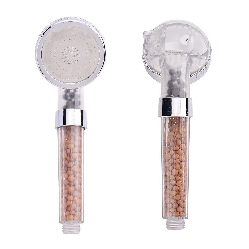 High-Pressure Ionic Filter Shower Head with 3 Adjustable Spray Settings (22 x 8cm)