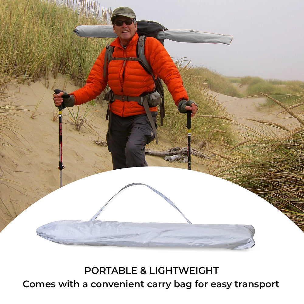 Solid colour Outdoor umbrella with tripod stand ( height from 1.2m to 1.8m) -  White