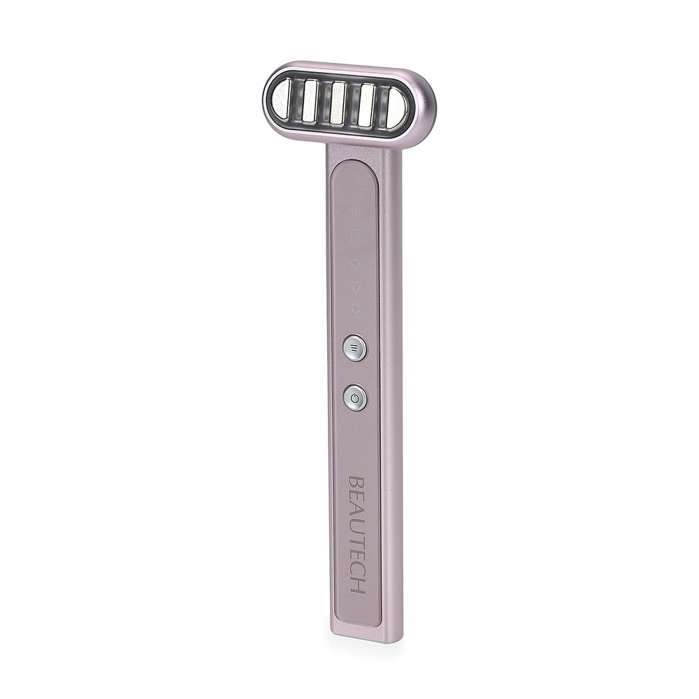 Brand New Launch- Beautech Face and Eye Wand 360-Degree with EMS Technology, 3 LED Modes Red, Blue, Purple - Pink
