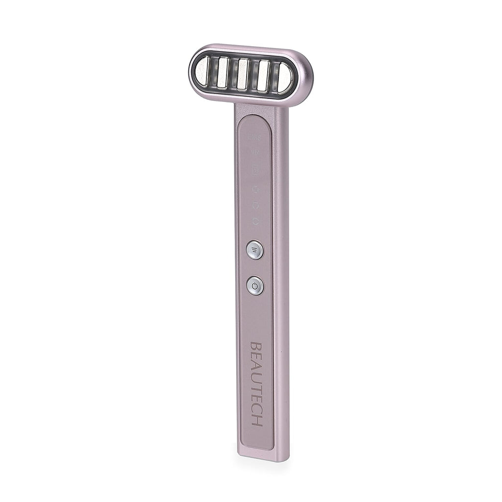 Brand New Launch- Beautech Face and Eye Wand 360-Degree with EMS Technology, 3 LED Modes Red, Blue, Purple - Pink