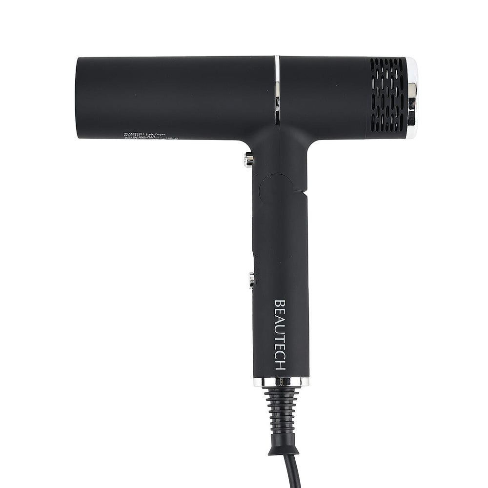 Beautech Foldable Hair Dryer with Concentrator Nozzle (1400W) - Black