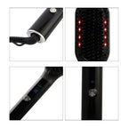 Beautech Multi Functional Hair Straightener Brush (Size 27x7 Cm) - Black