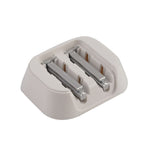 Set of 2 - Beautech Exfoliating Heads - White - Silver