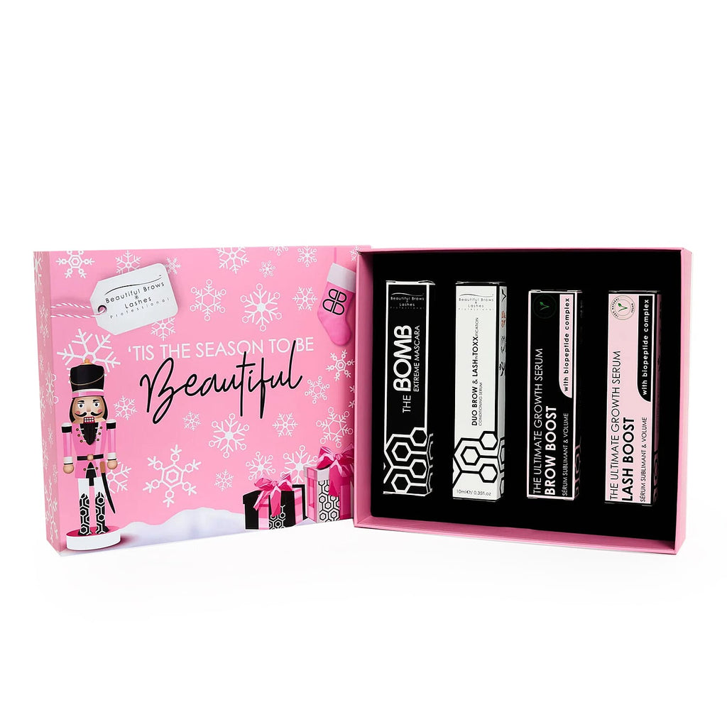 Beautiful Brows- Christmas Retail Box (Includes Lash & Brow Toxx, Extreme Mascara, Lash Boost Growth Serum & Brow Boost Growth Serum)