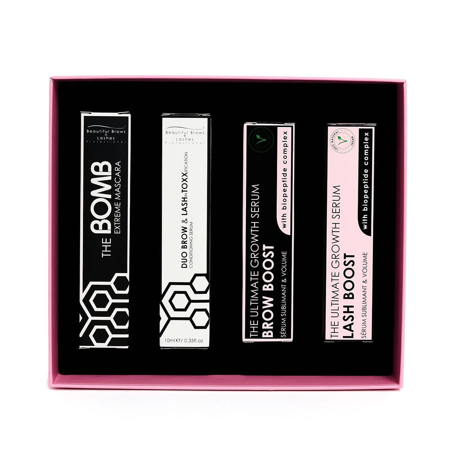 Beautiful Brows- Christmas Retail Box (Includes Lash & Brow Toxx, Extreme Mascara, Lash Boost Growth Serum & Brow Boost Growth Serum)