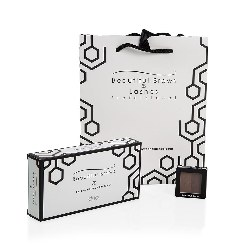 Beautiful Brows- Duo Brow Kit - Dark Brown-Chocolate (With free Brow Refill)