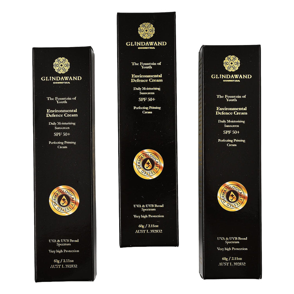 GlindaWand Environmental Defence Cream X2 with SPF 50- - Plus 1 As Free Gift (3 Total)