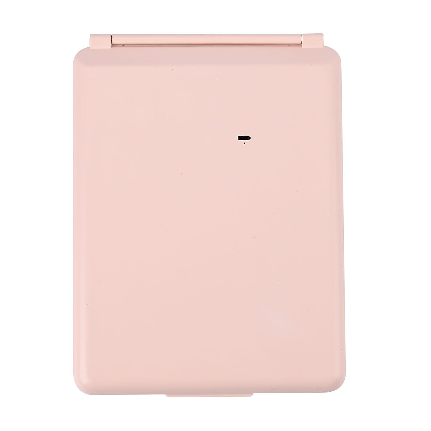 Foldable LED Lighted Makeup Mirror (1200mah Battery) - Pink (26 cm x 19 cm)