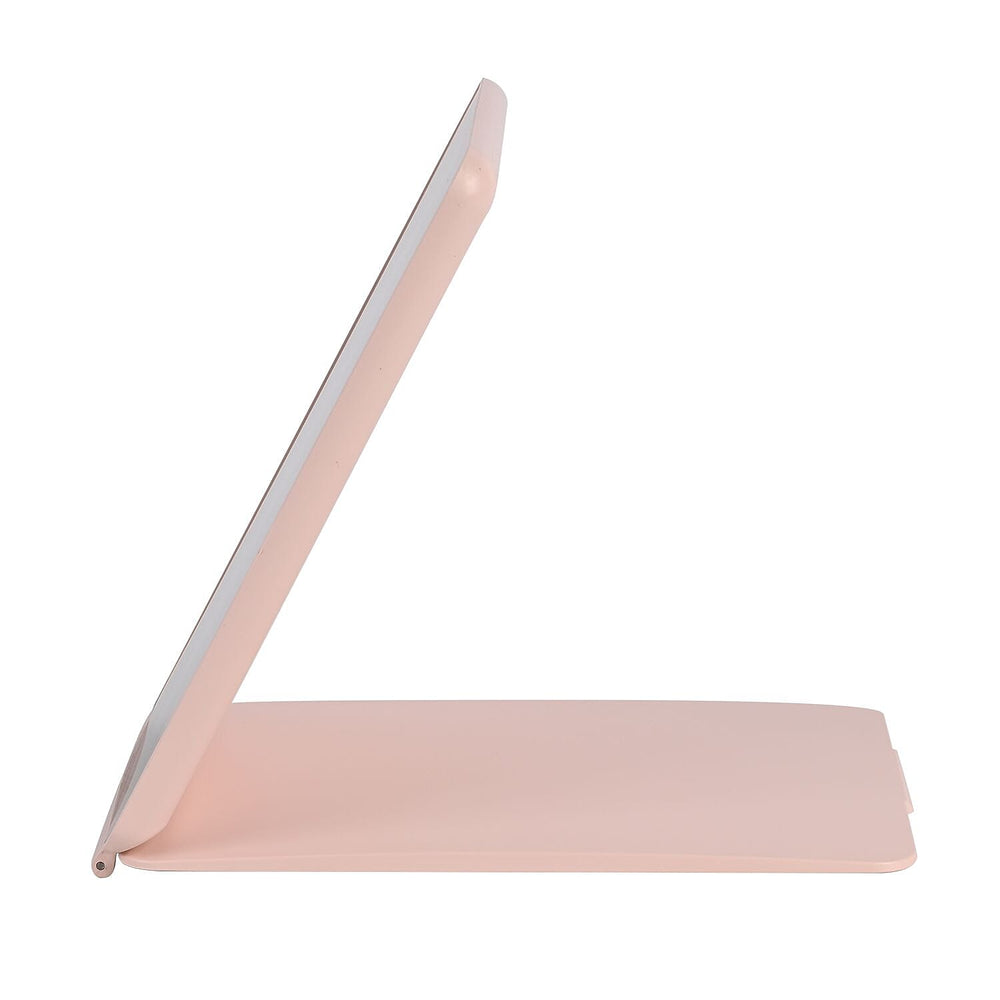 Foldable LED Lighted Makeup Mirror (1200mah Battery) - Pink (26 cm x 19 cm)
