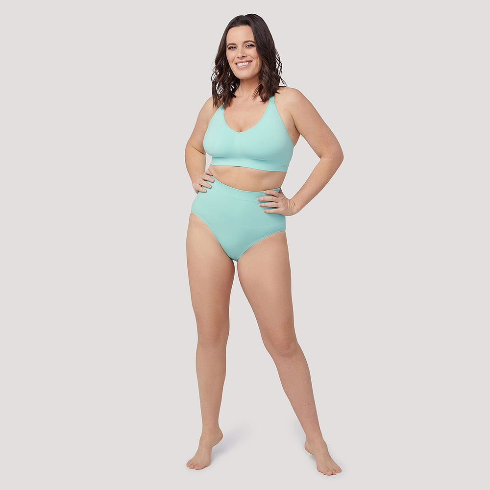 Bella Bodies Bamboo  Bra (Size - Large) - Aqua