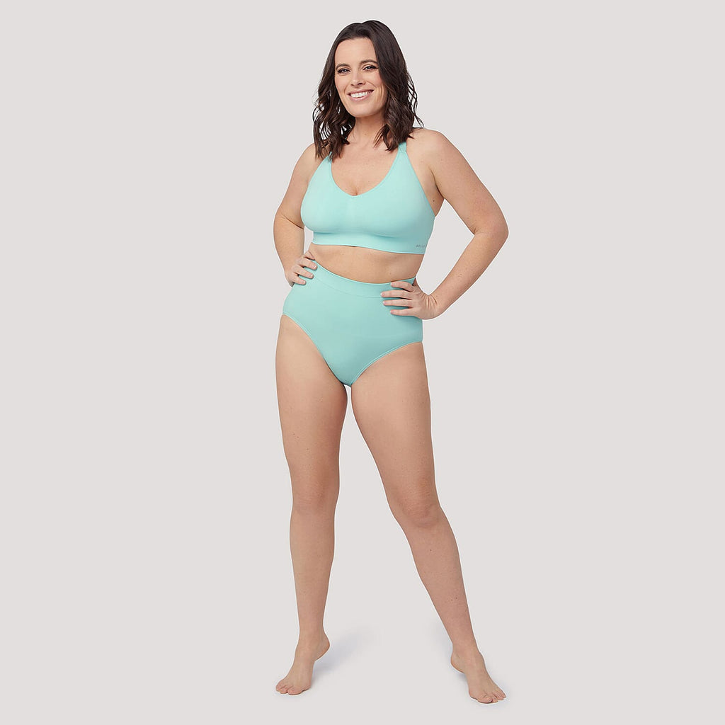 Bella Bodies Bamboo  Bra (Size - Large) - Aqua