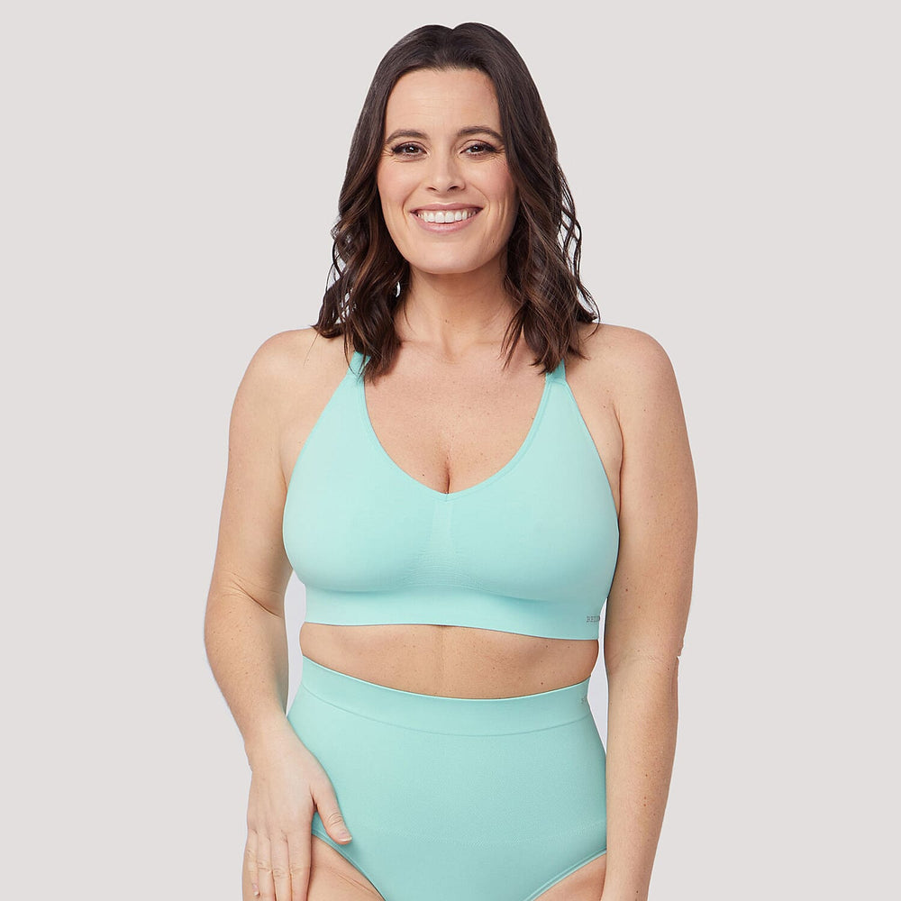 Bella Bodies Bamboo  Bra (Size - Large) - Aqua