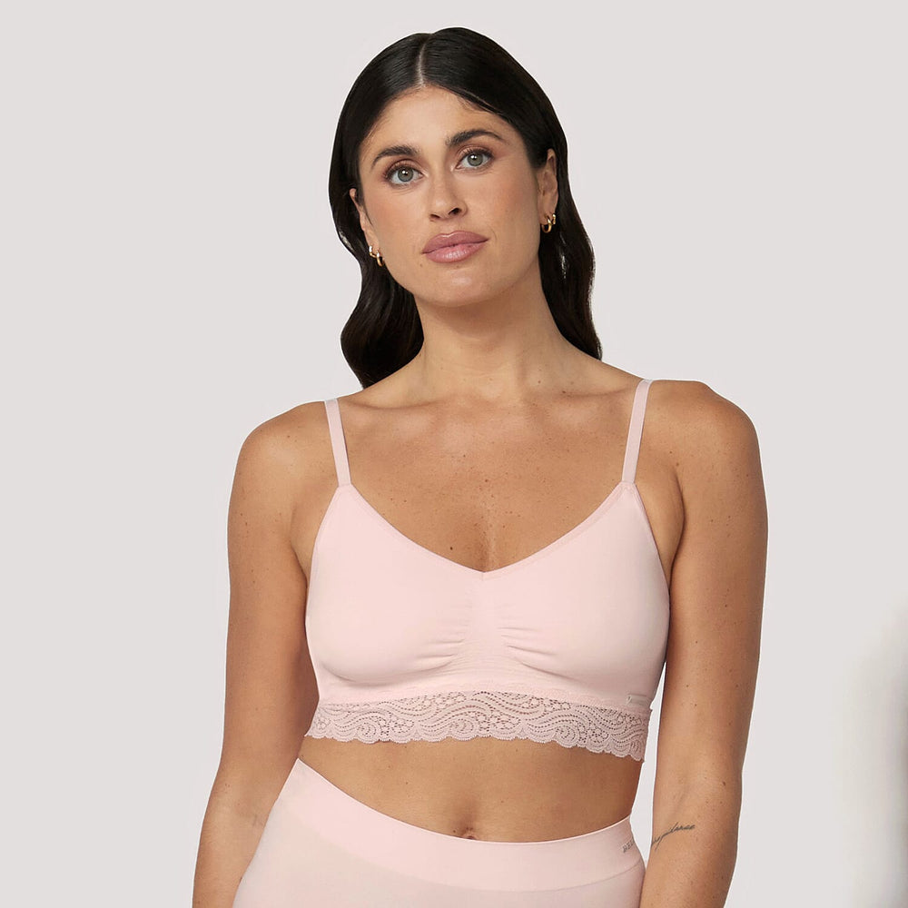 Bella Bodies Bamboo  Bra (Size - Large) - Pink Champagne