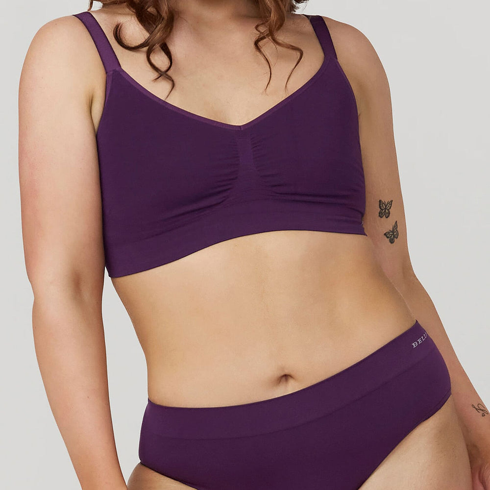 Bella Bodies Bamboo  Bra (Size - Small) - Blue Berry