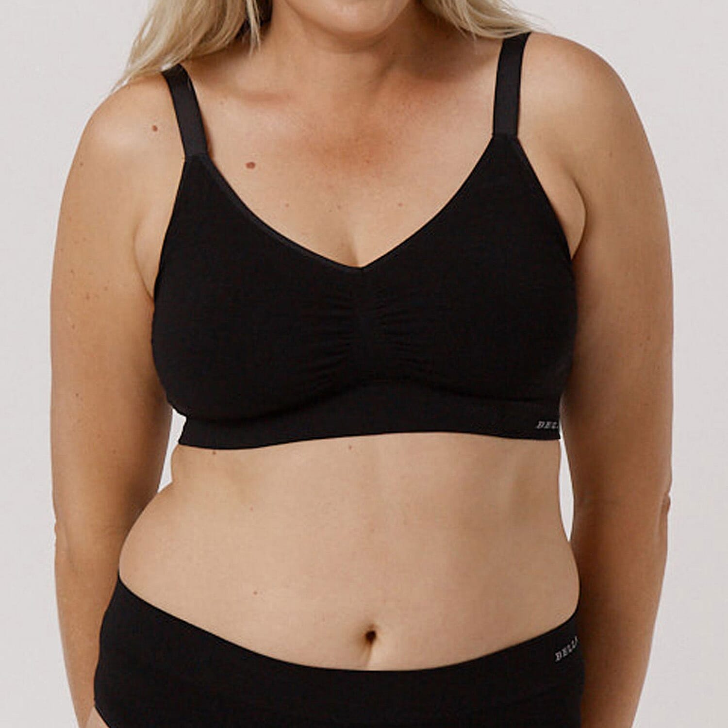 Bella Bodies Bamboo  Bra (Size - XXL) - Black