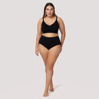 Bella Bodies Knitted Underwear (Size - Large) - Black Grey Marle