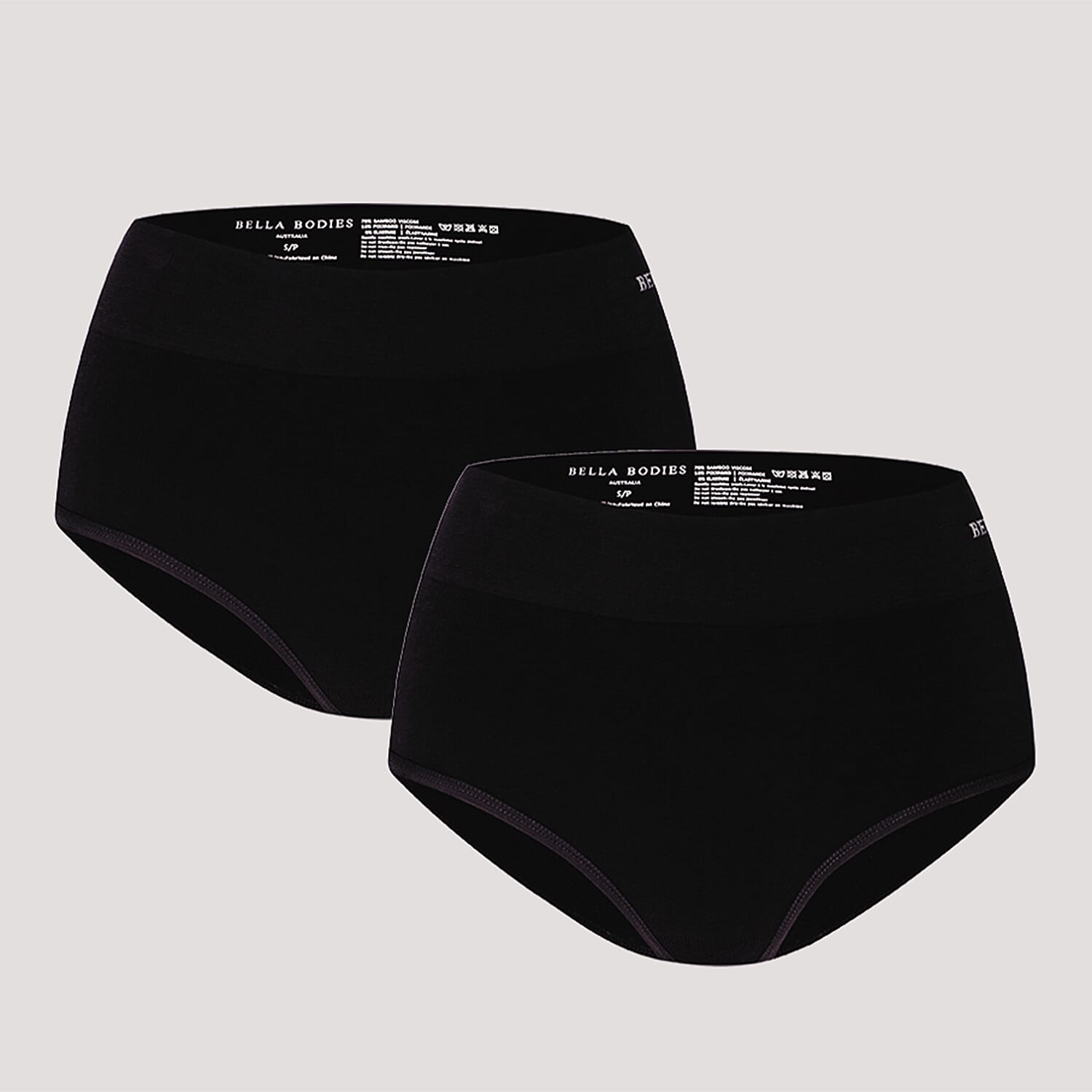 Bella Bodies Knitted Underwear (Size - Large) - Black