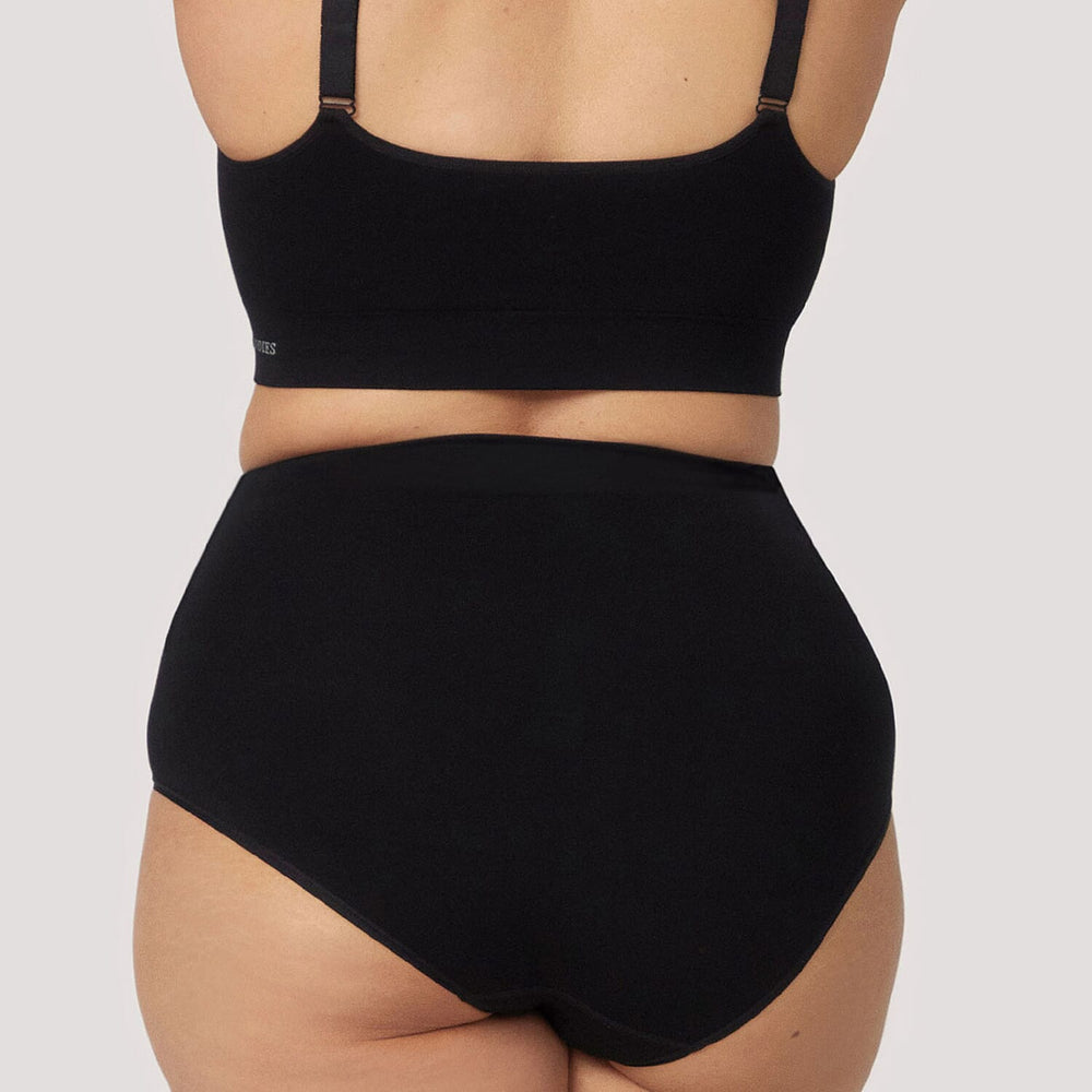 Bella Bodies Knitted Underwear (Size - Medium) - Black Sand