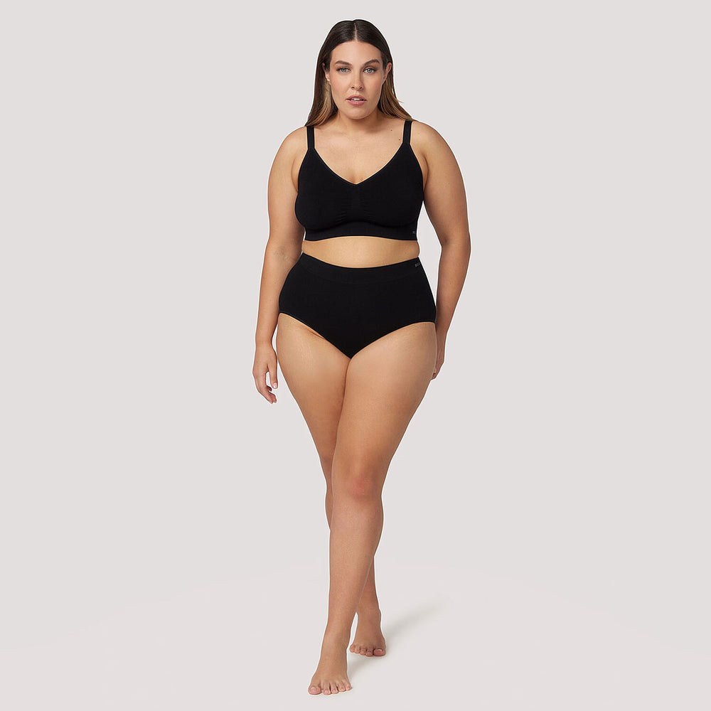 Bella Bodies Knitted Underwear (Size - XL) - Black Sand