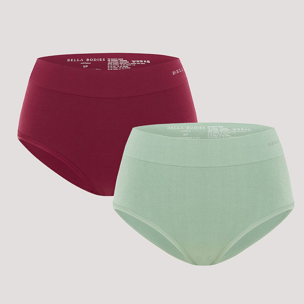Bella Bodies Knitted Underwear (Size - XL) - Cherry Berry Frosty Green