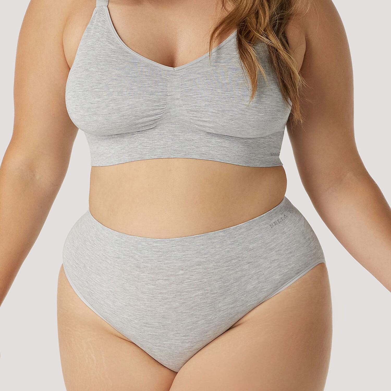 Bella Bodies Knitted Underwear (Size - XXL) - Grey Marle
