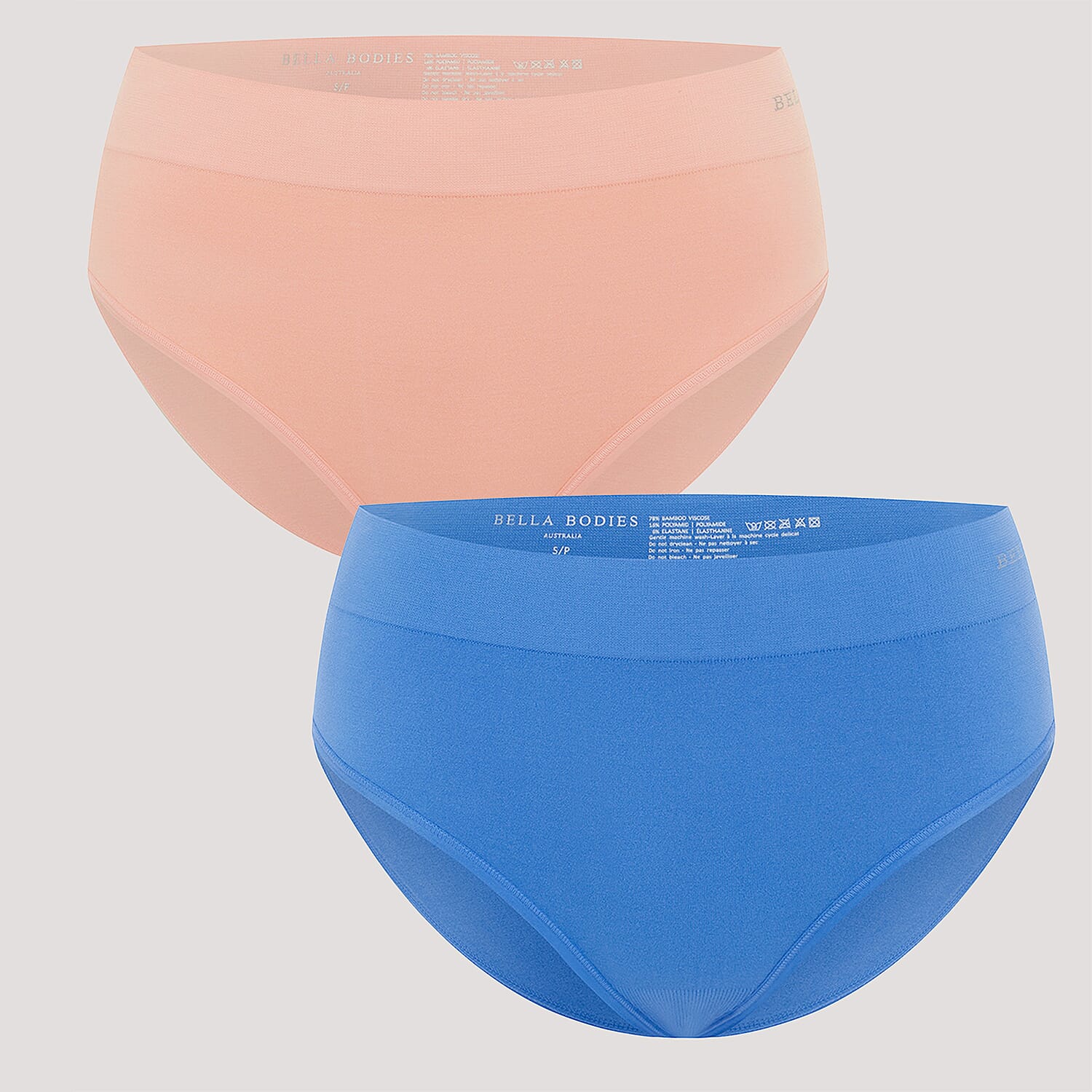 Bella Bodies Knitted Underwear (Size - XXL) - Peach Cornflower