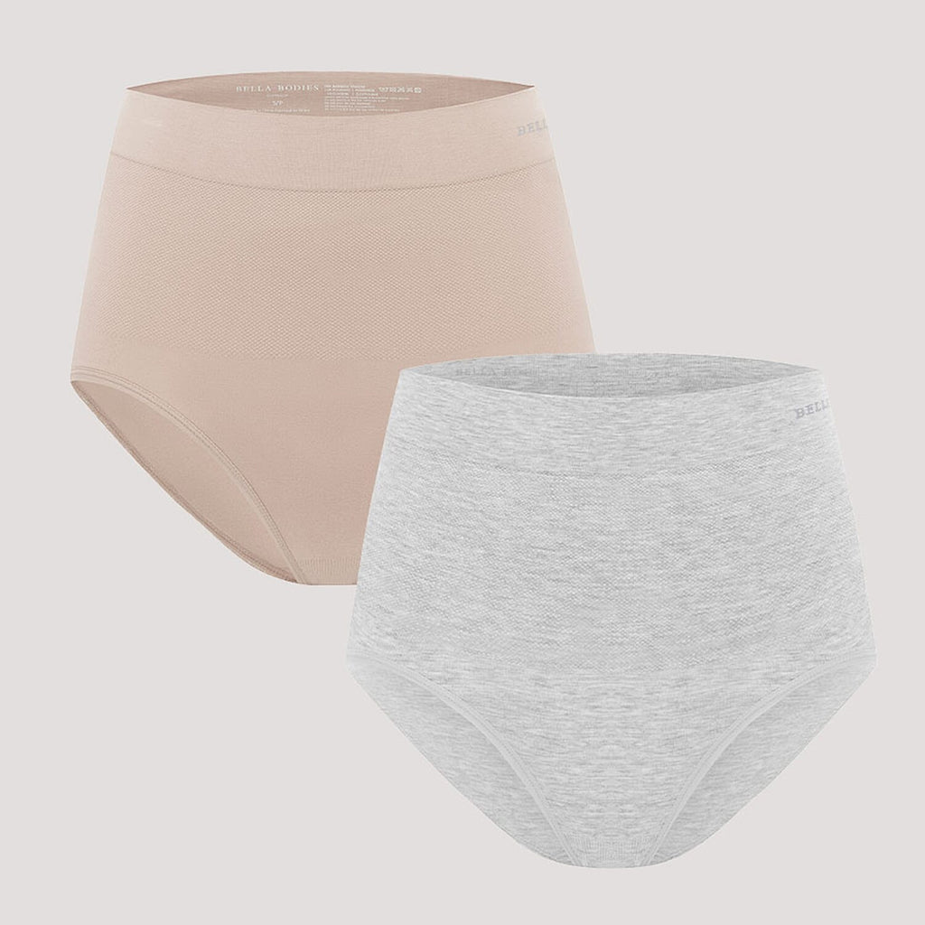 Bella Bodies Knitted Underwear (Size - XXL) - Sand Grey Marle