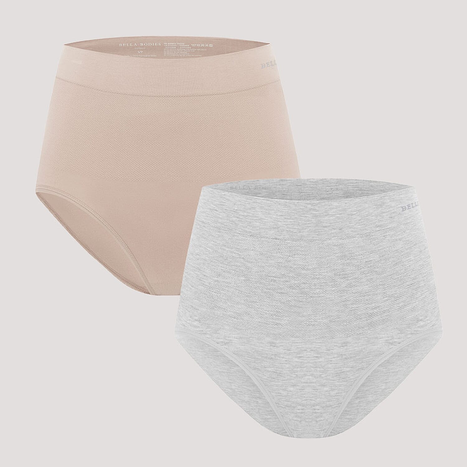 Bella Bodies Knitted Underwear (Size - XXL) - Sand Grey Marle