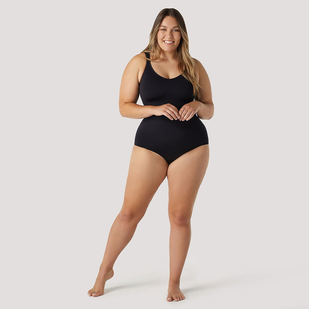 Bella Bodies Polyamide Knitted Shapewear (Size - Large) - Black