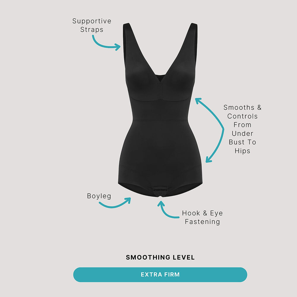 Bella Bodies Polyamide Knitted Shapewear (Size - Small) - Black