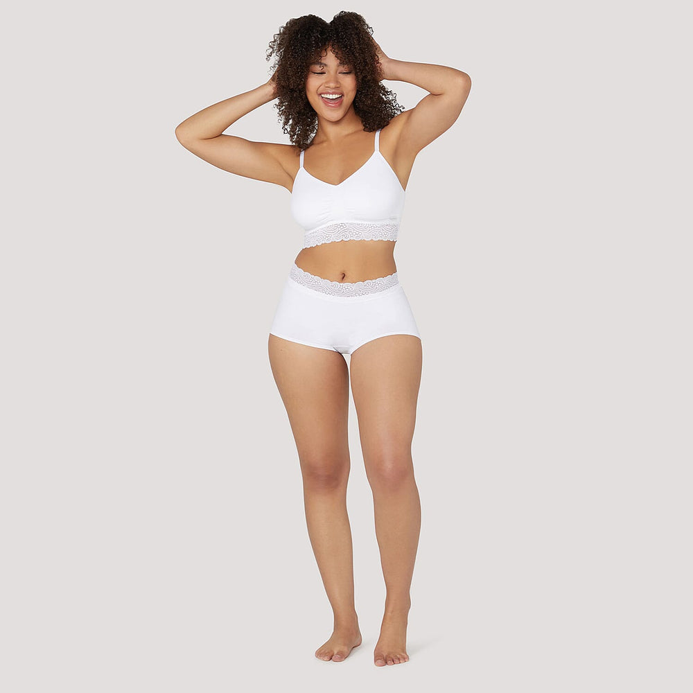 Bella Bodies Polyamide Knitted Short (Size - Large) - White