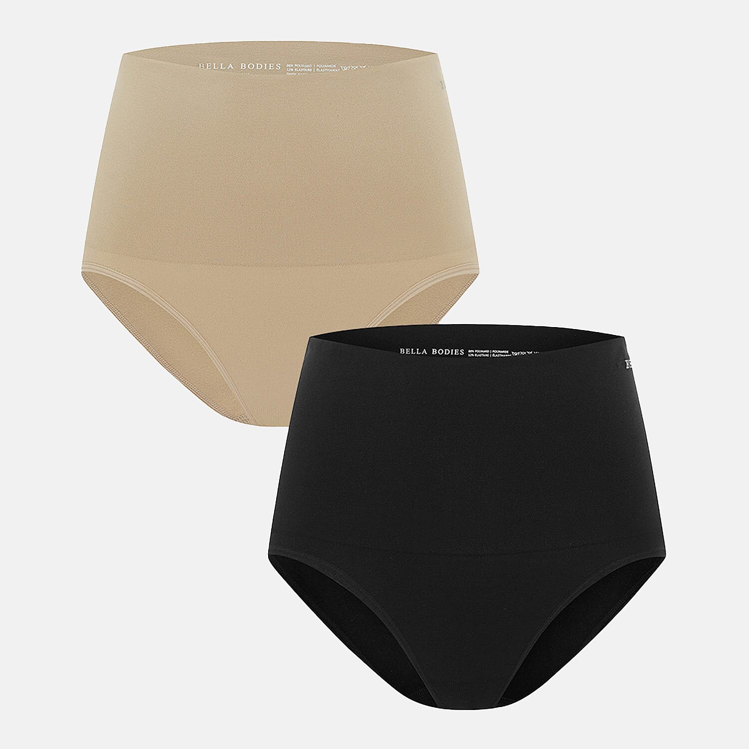 Bella Bodies Polyamide Knitted Underwear (Size - Large) - Black Sand