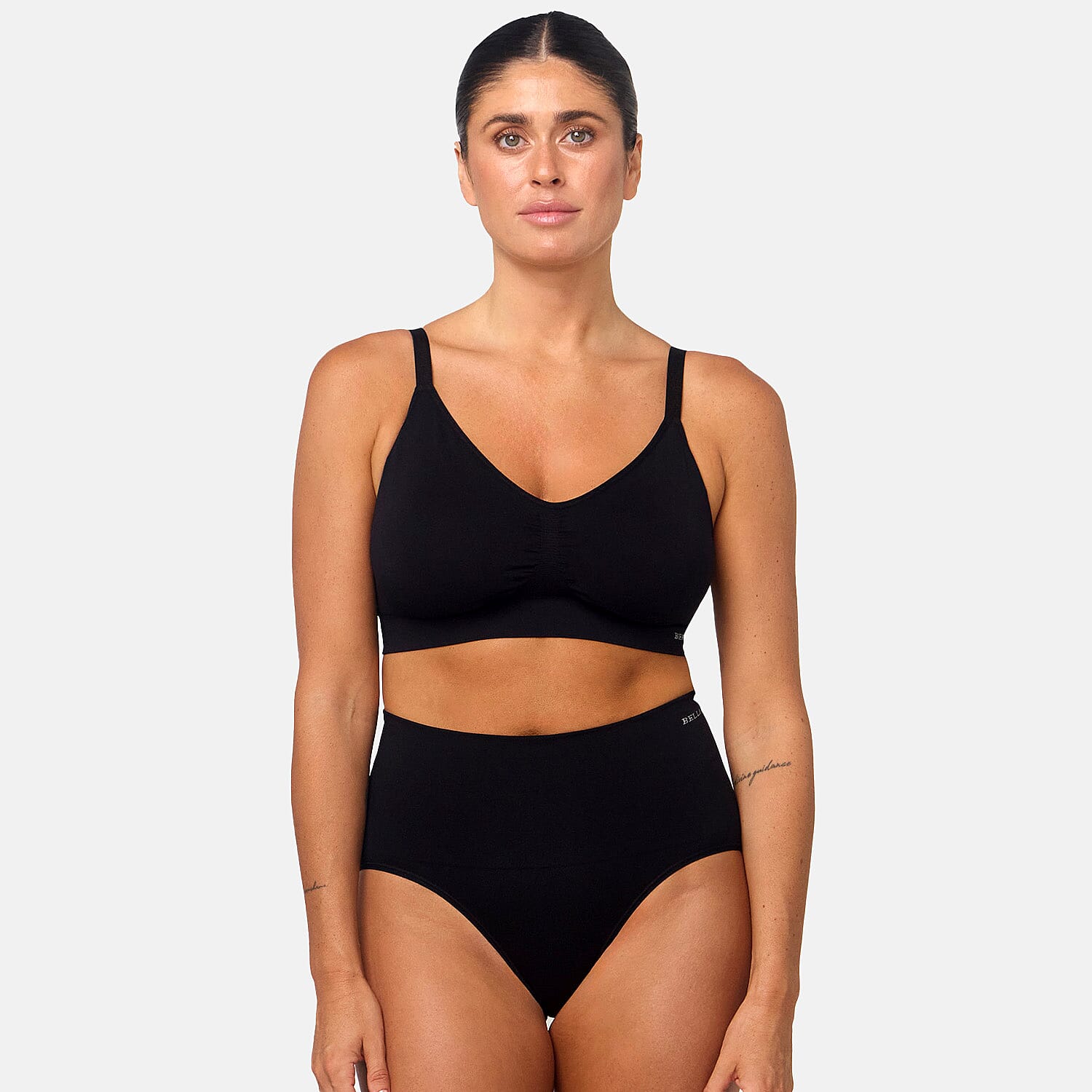 Bella Bodies Polyamide Knitted Underwear (Size - Large) - Black Sand