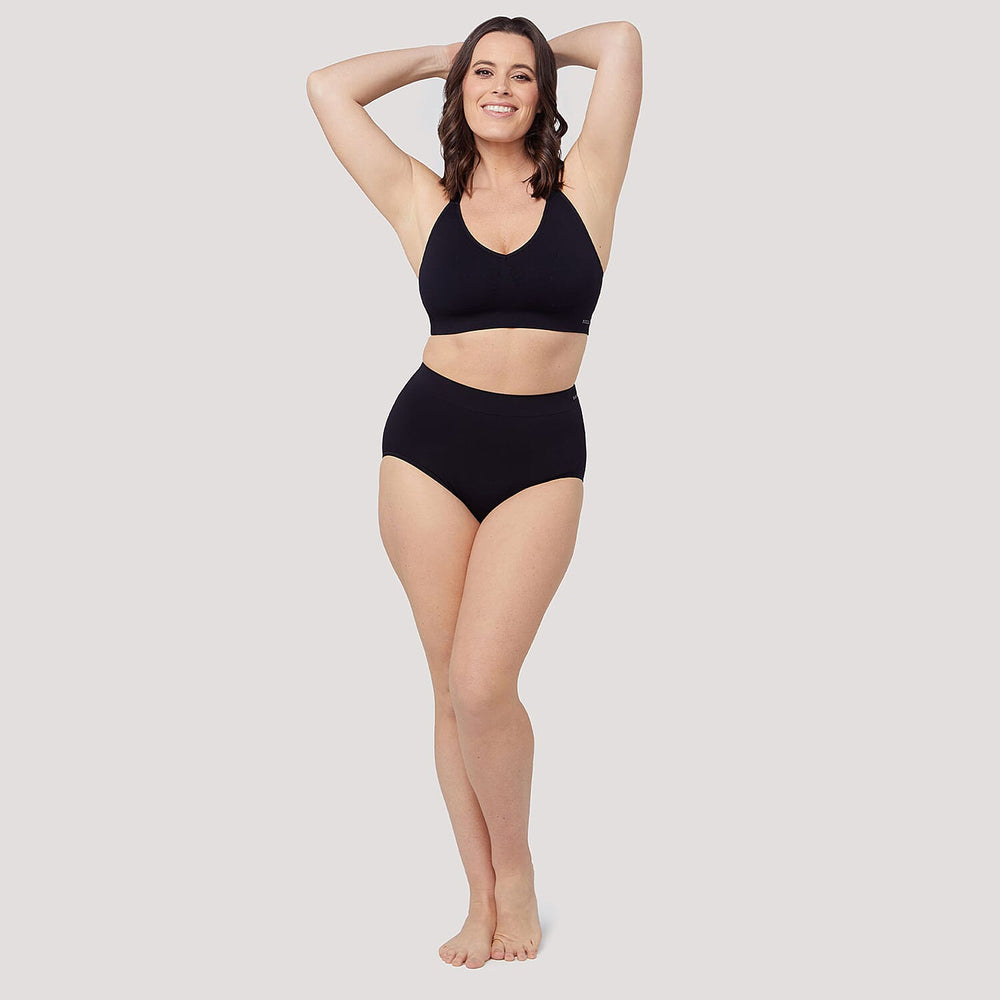 Bella Bodies Polyamide Knitted Underwear (Size - Small) - Black Sand