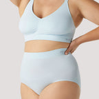 Bella Bodies Polyamide Knitted Underwear (Size - Small) - White Ice Blue