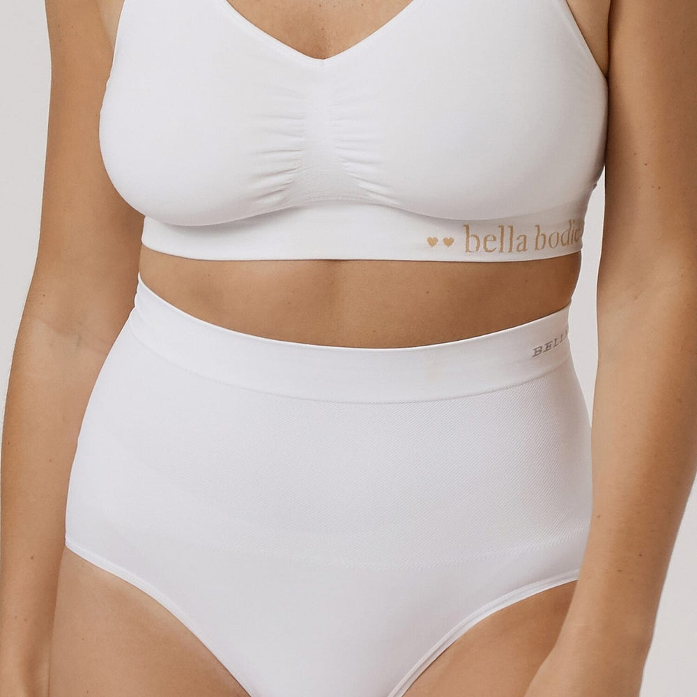 Bella Bodies Polyamide Knitted Underwear (Size - Small) - White Ice Blue