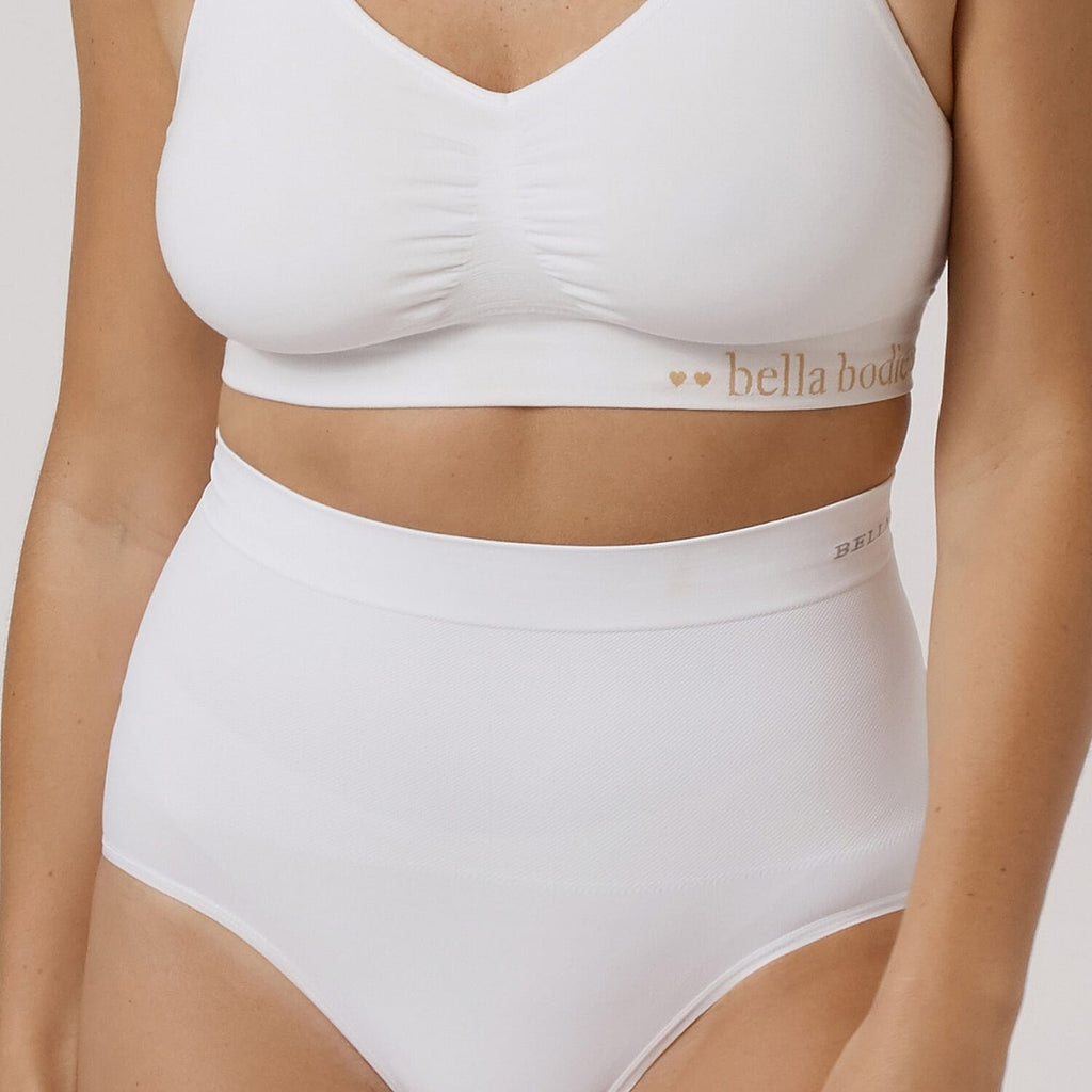 Bella Bodies Polyamide Knitted Underwear (Size - Small) - White Ice Blue