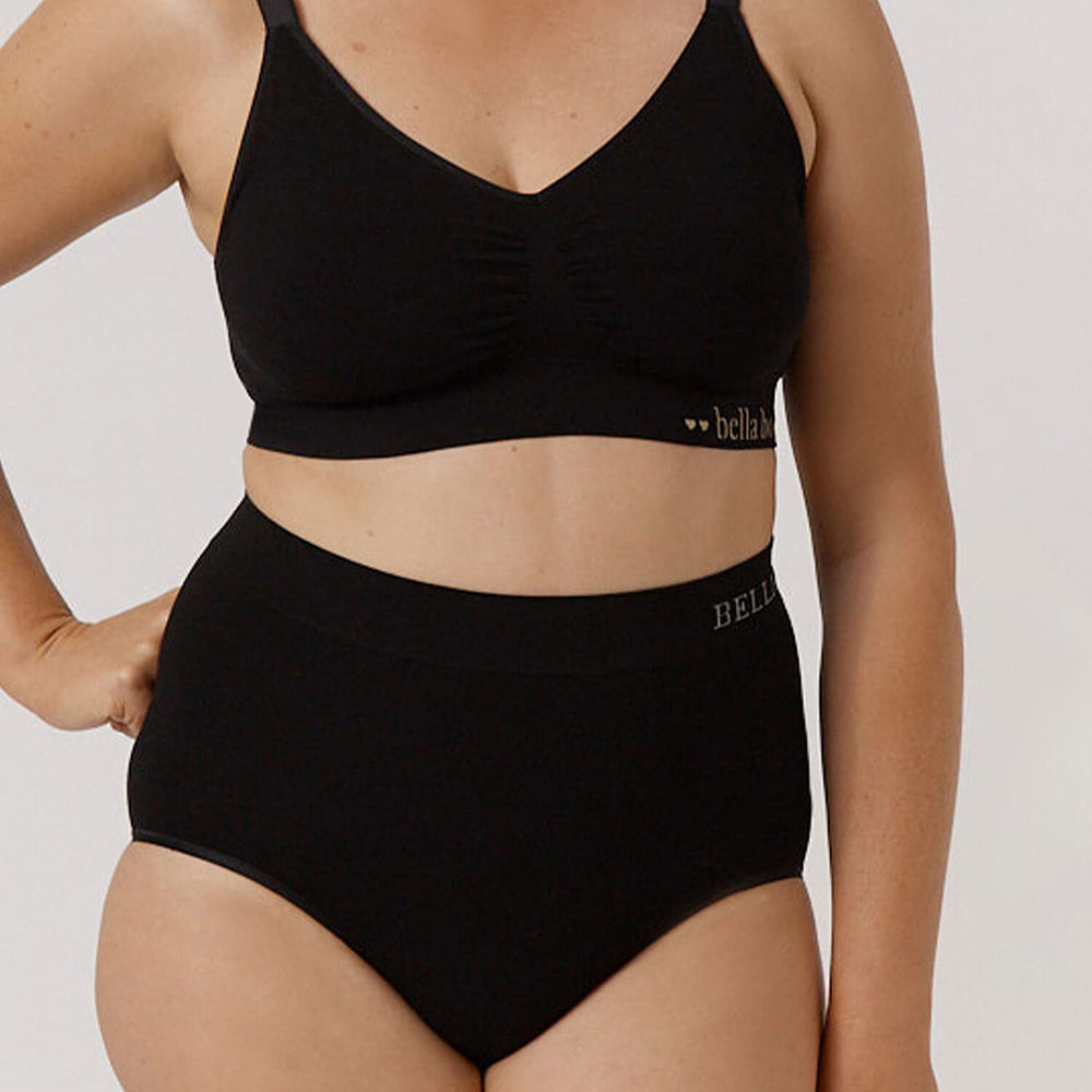 Bella Bodies Polyamide Knitted Underwear (Size - XL) - Black Sea Green