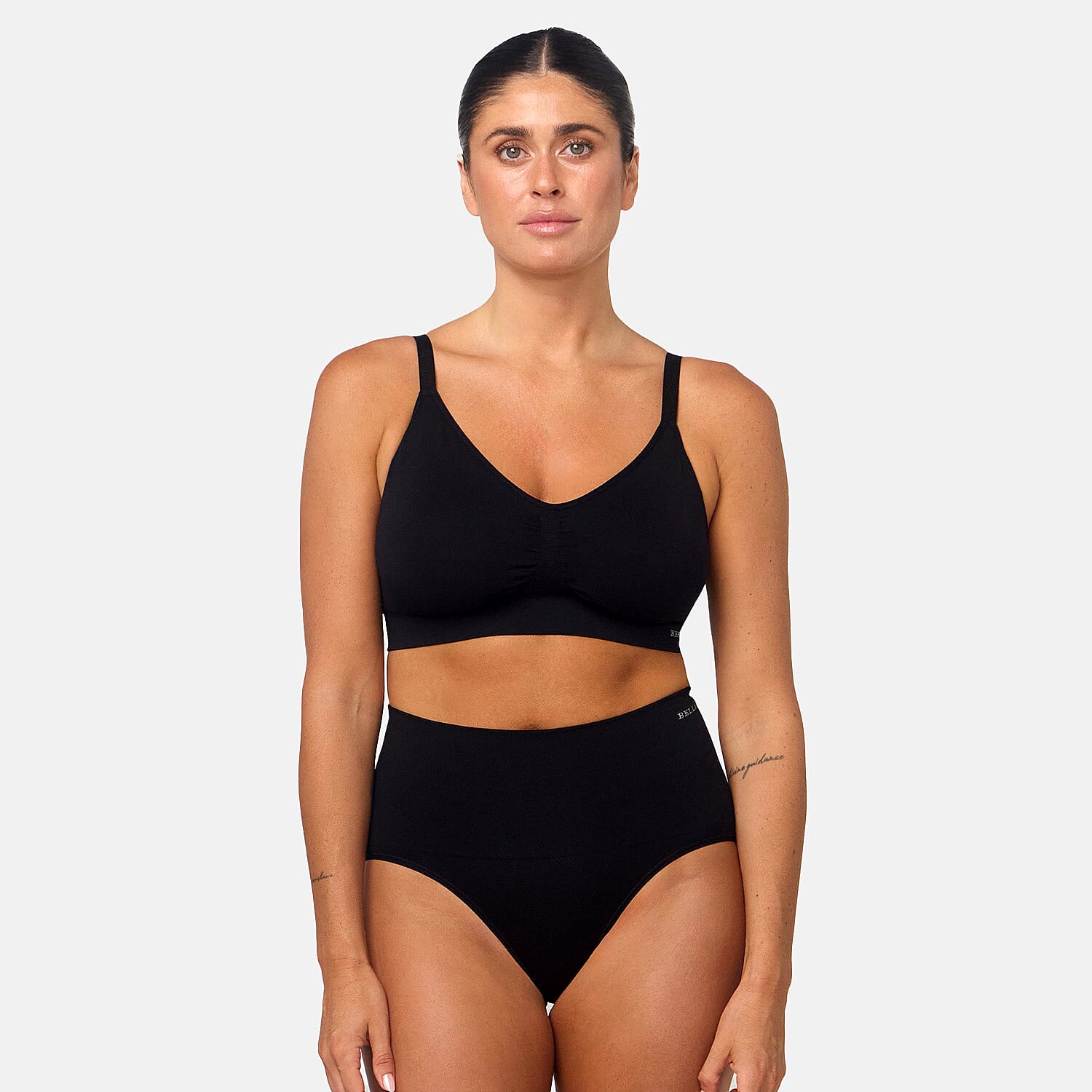 Bella Bodies Polyamide Knitted Underwear (Size - XL) - Black