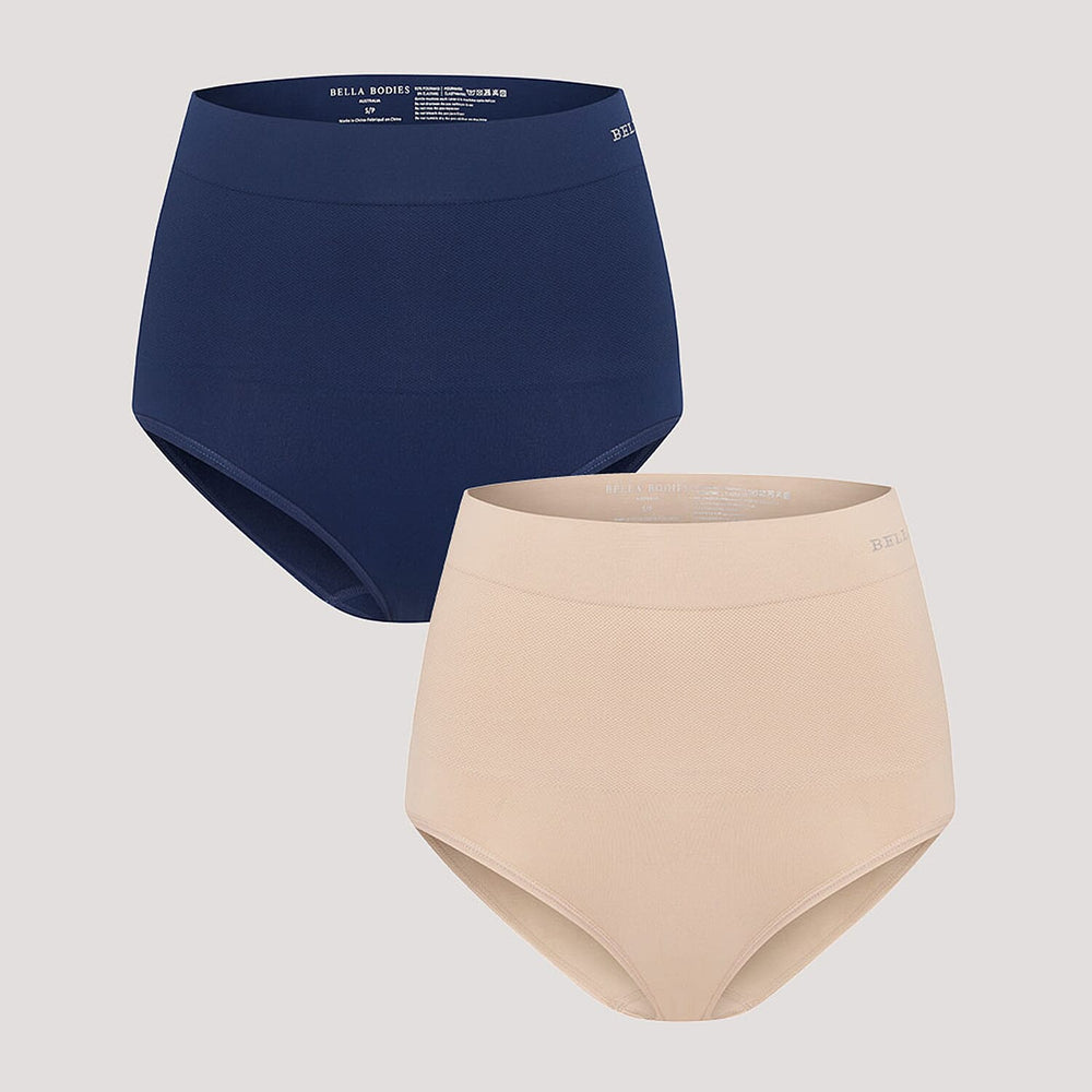 Bella Bodies Polyamide Knitted Underwear (Size - XL) - Navy Sand