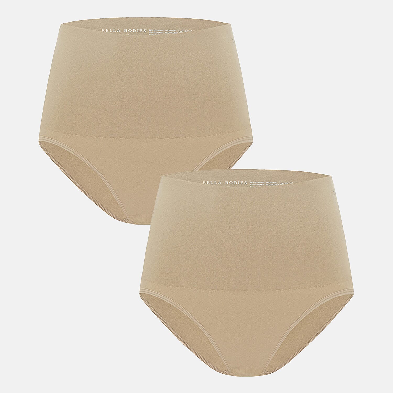 Bella Bodies Polyamide Knitted Underwear (Size - XL) - Sand